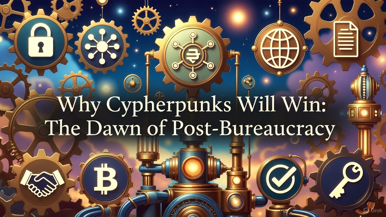 Why Cypherpunks Will Win: The Dawn of Post-Bureaucracy
