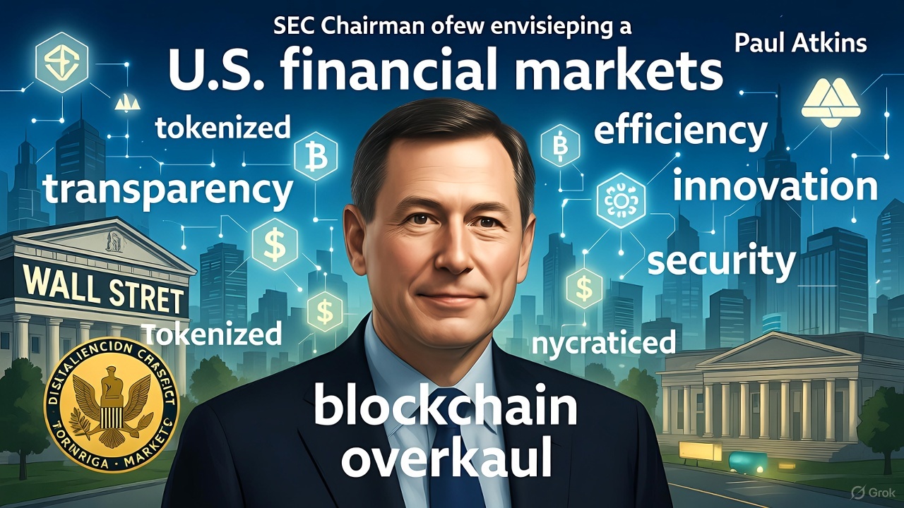 SEC Chairman Paul Atkins Envisions Full Blockchain Overhaul of U.S. Financial Markets in Just Two Years