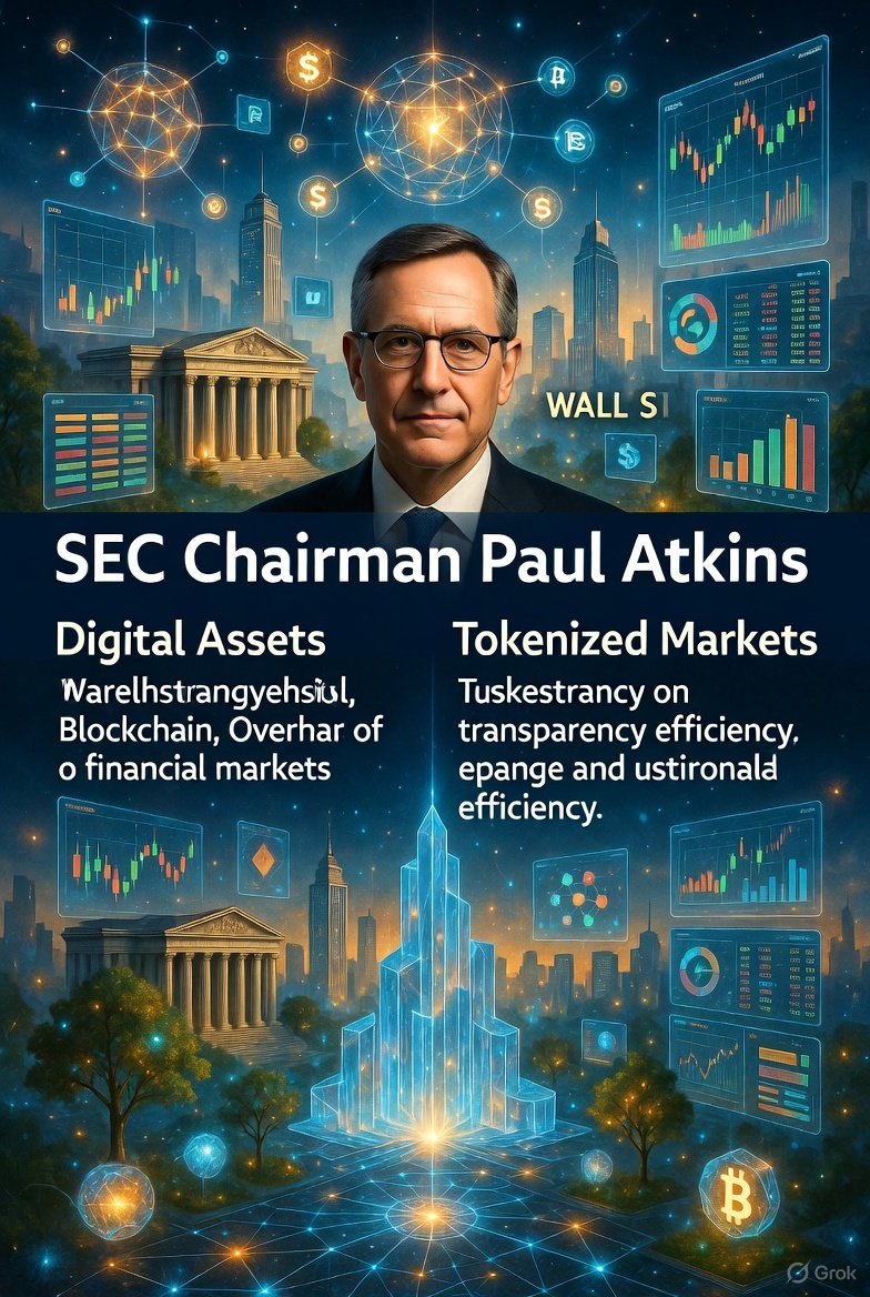 SEC Chairman Paul Atkins Envisions Full Blockchain Overhaul of U.S. Financial Markets in Just Two Years
