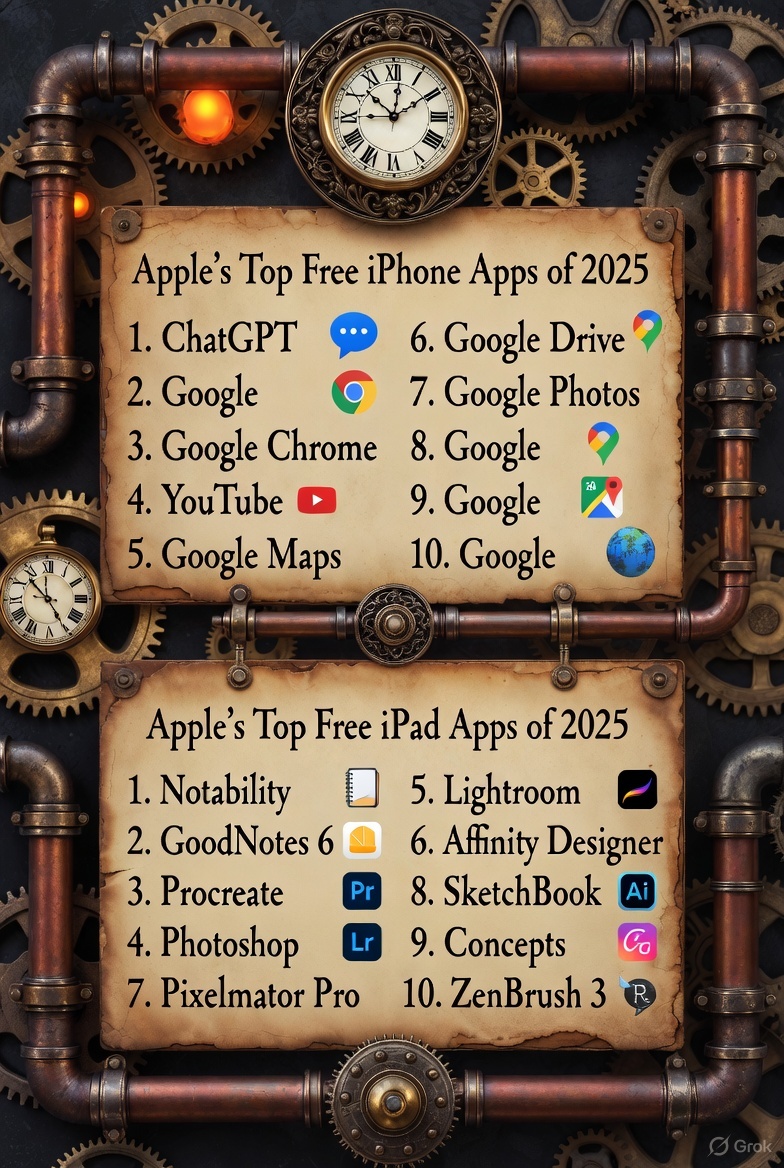 ChatGPT Tops Apple's 2025 Most Downloaded Free iPhone Apps List — With Google Claiming Half the Top 10