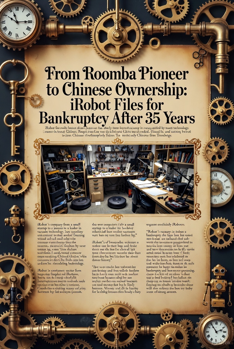 From Roomba Pioneer to Chinese Ownership: iRobot Files for Bankruptcy After 35 Years