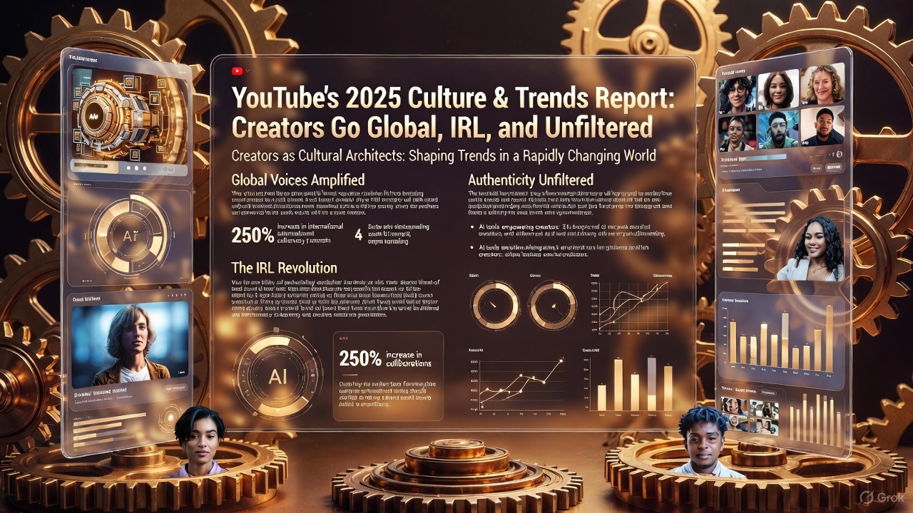 YouTube's 2025 Culture & Trends Report: Creators Go Global, IRL, and Unfiltered