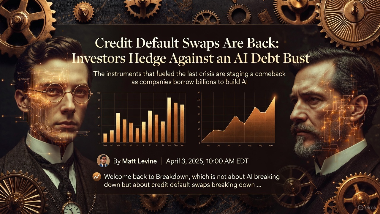 Credit Default Swaps Are Back: Investors Hedge Against an AI Debt Bust