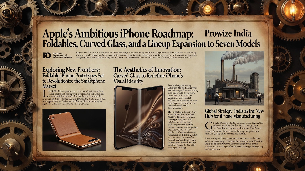 Apple's Ambitious iPhone Roadmap: Foldables, Curved Glass, and a Lineup Expansion to Seven Models