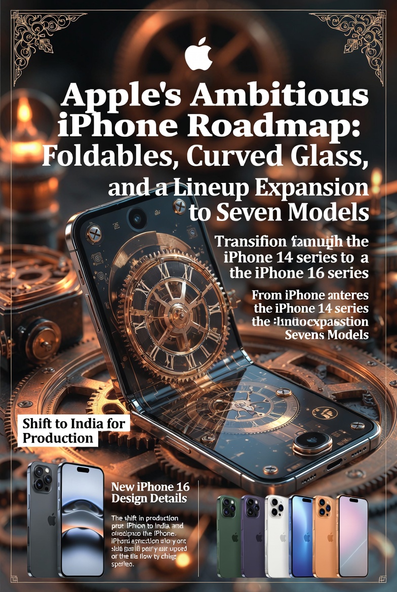 Apple's Ambitious iPhone Roadmap: Foldables, Curved Glass, and a Lineup Expansion to Seven Models