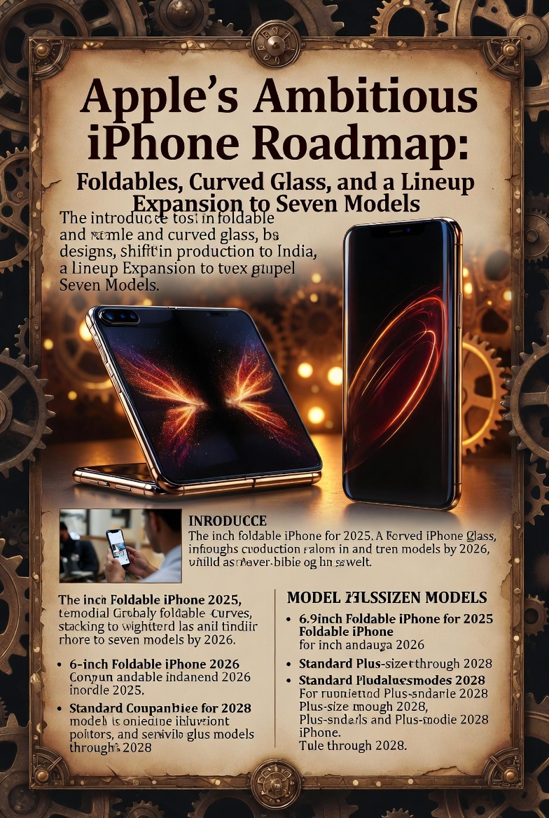 Apple's Ambitious iPhone Roadmap: Foldables, Curved Glass, and a Lineup Expansion to Seven Models