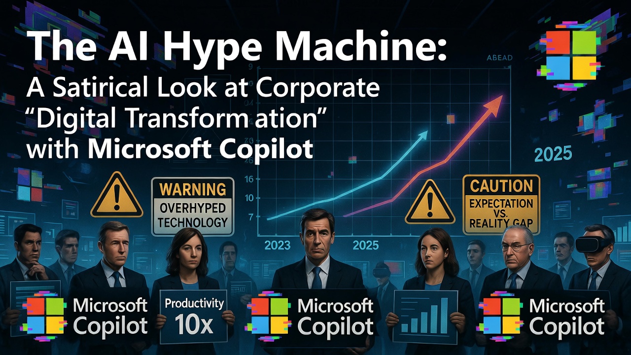 The AI Hype Machine: A Satirical Look at Corporate "Digital Transformation" with Microsoft Copilot