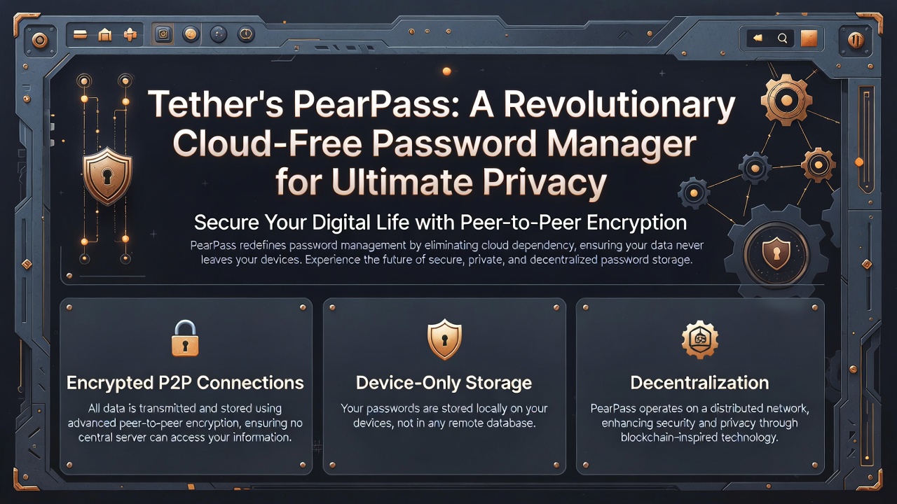 Tether's PearPass: A Revolutionary Cloud-Free Password Manager for Ultimate Privacy