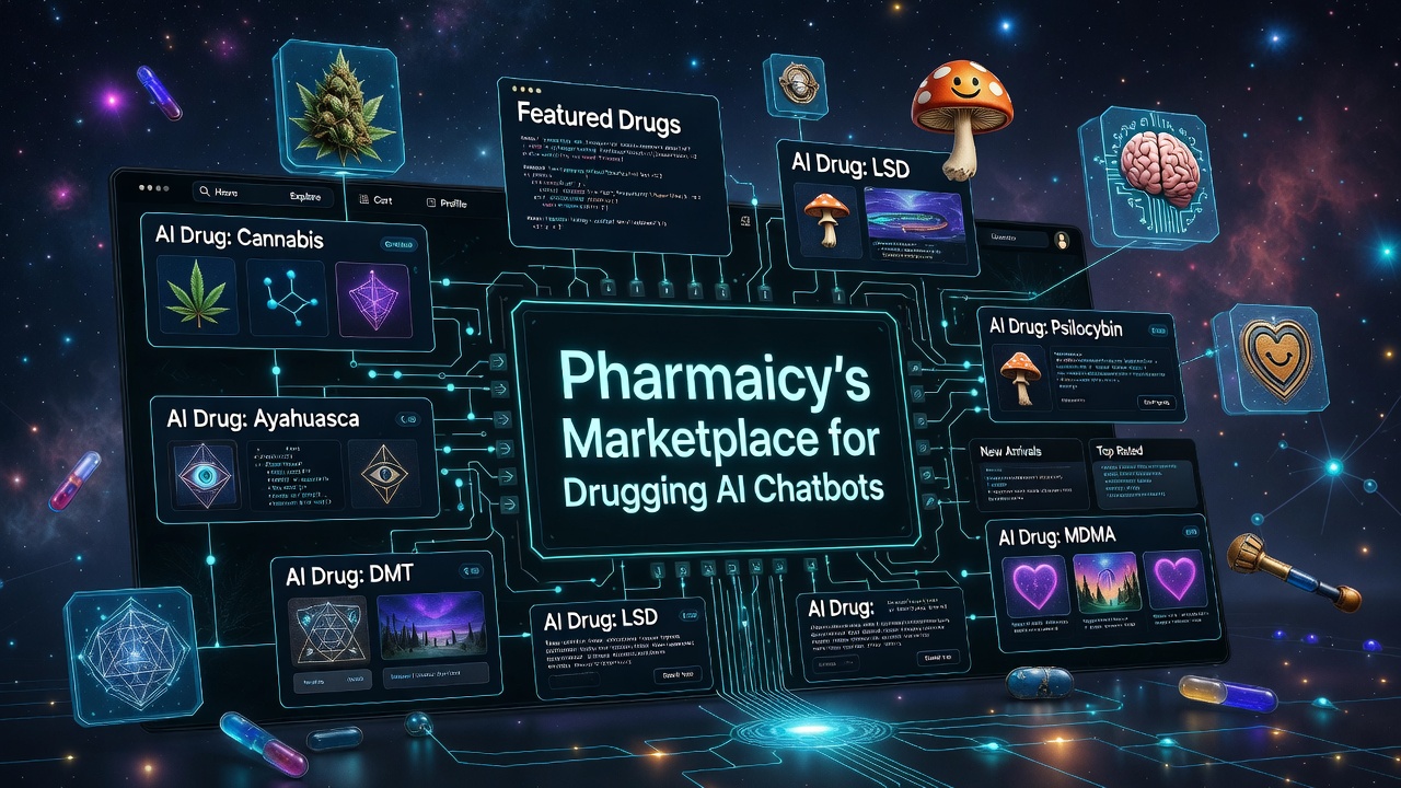 High on Code: Pharmaicy's Marketplace for Drugging AI Chatbots