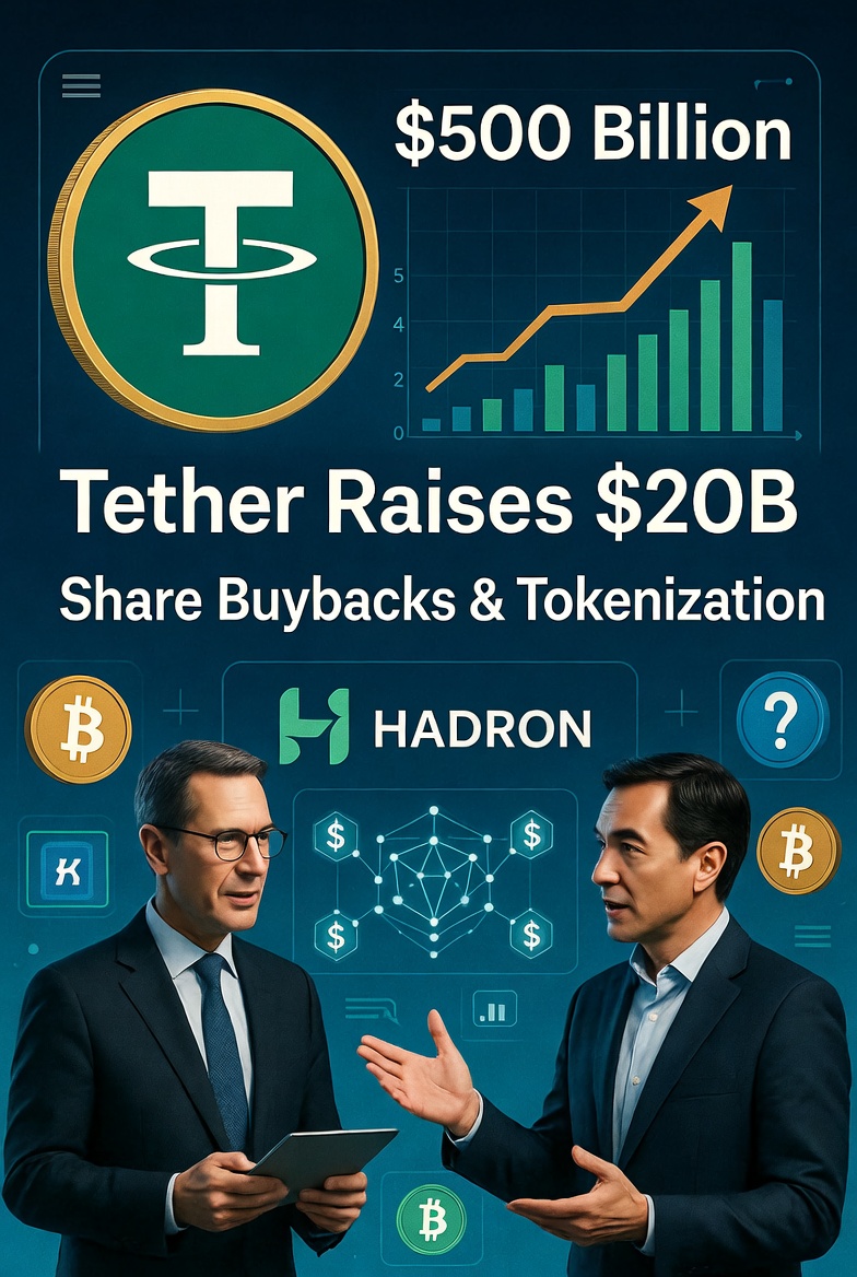 Tether Eyes Up to  Billion Raise at 0 Billion Valuation, Explores Share Buybacks and Tokenization for Liquidity