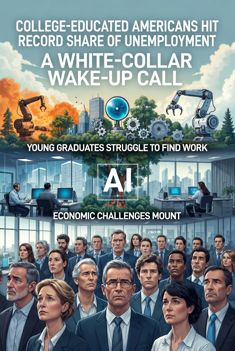 College-Educated Americans Hit Record Share of Unemployment: A White-Collar Wake-Up Call