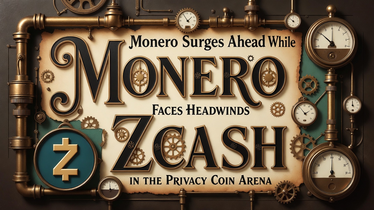 Monero Surges Ahead While Zcash Faces Headwinds in the Privacy Coin Arena