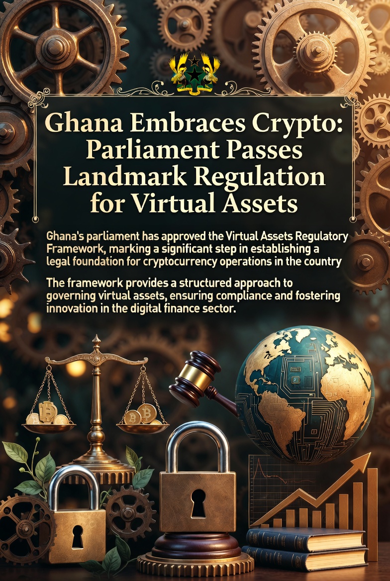 Ghana Embraces Crypto: Parliament Passes Landmark Regulation for Virtual Assets
