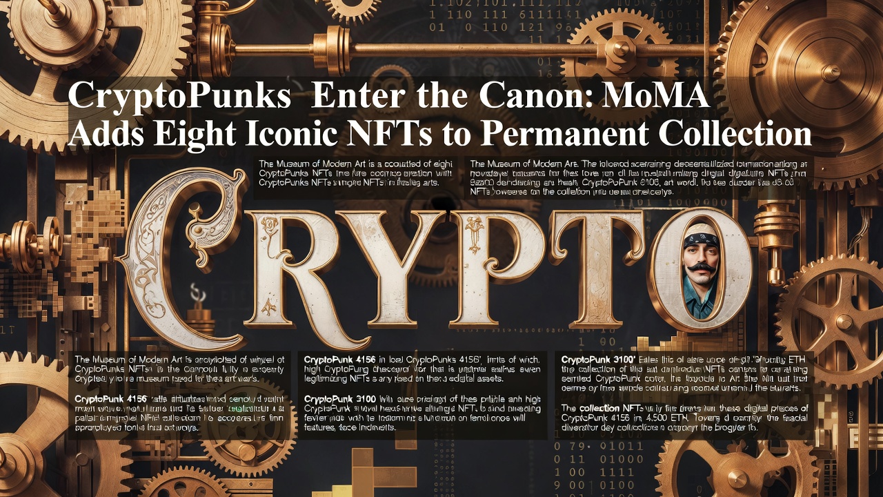 CryptoPunks Enter the Canon: MoMA Adds Eight Iconic NFTs to Permanent Collection