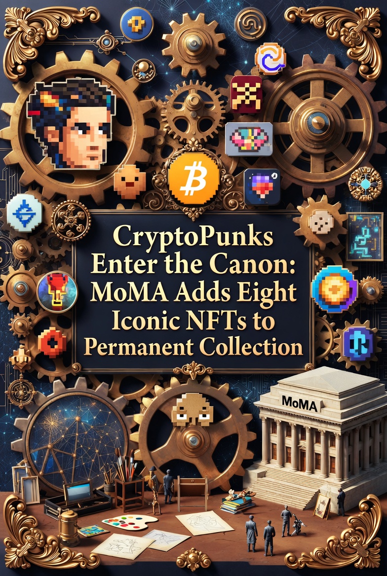 CryptoPunks Enter the Canon: MoMA Adds Eight Iconic NFTs to Permanent Collection