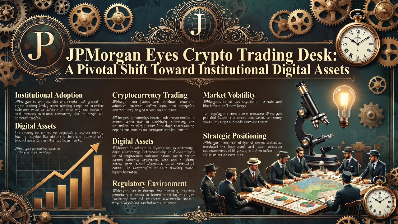 JPMorgan Eyes Crypto Trading Desk: A Pivotal Shift Toward Institutional Digital Assets
