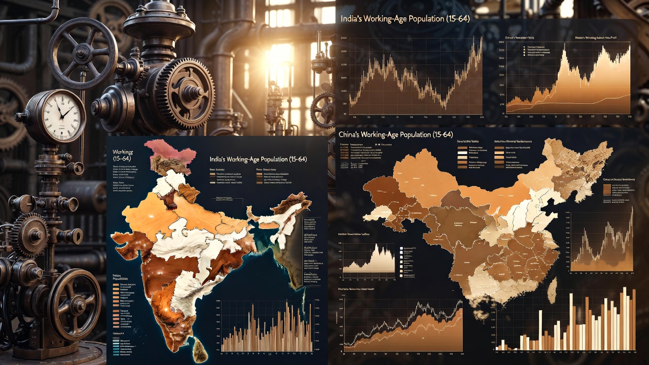 Diverging Demographic Destinies: India's Rising Workforce vs. China's Shrinking Labor Pool