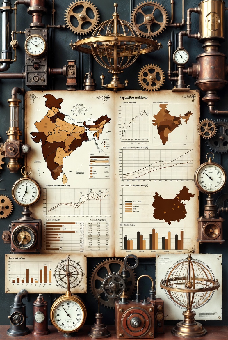 Diverging Demographic Destinies: India's Rising Workforce vs. China's Shrinking Labor Pool