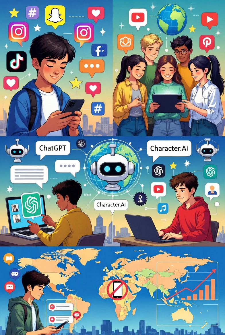 The Digital Lifeline: How Social Media and AI Are Shaping Teen Lives in 2025