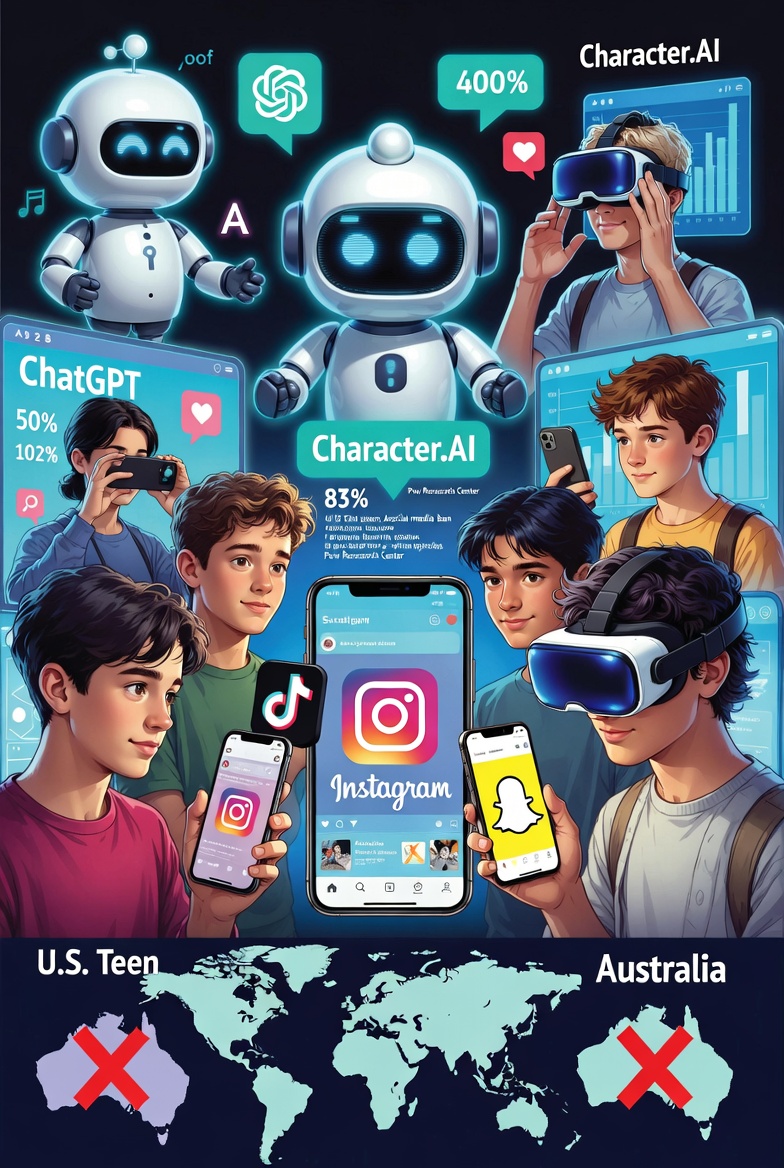 The Digital Lifeline: How Social Media and AI Are Shaping Teen Lives in 2025