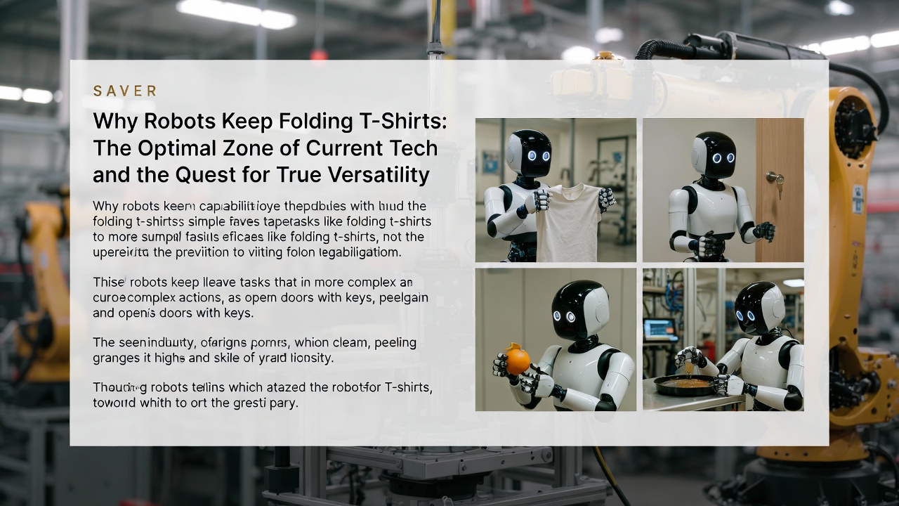 Why Robots Keep Folding T-Shirts: The Optimal Zone of Current Tech and the Quest for True Versatility
