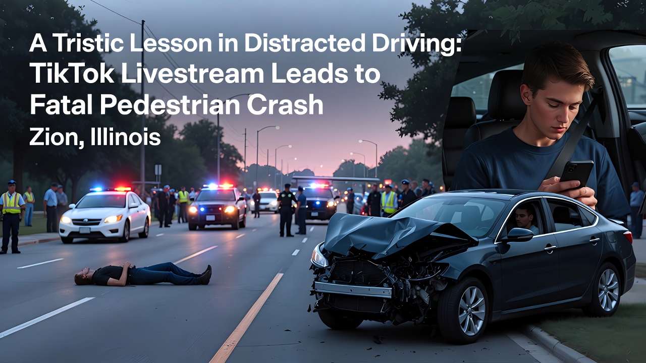 A Tragic Lesson in Distracted Driving: TikTok Livestream Leads to Fatal Pedestrian Crash