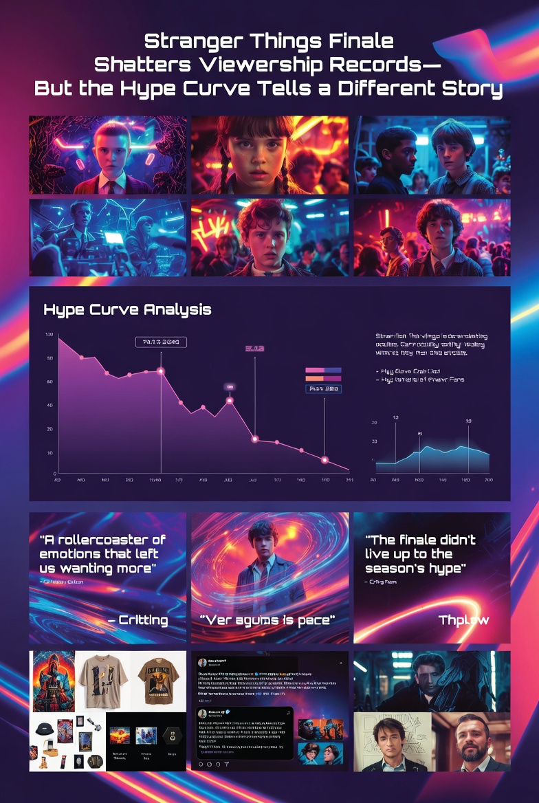 Netflix's 'Stranger Things' Finale Shatters Viewership Records—But the Hype Curve Tells a Different Story