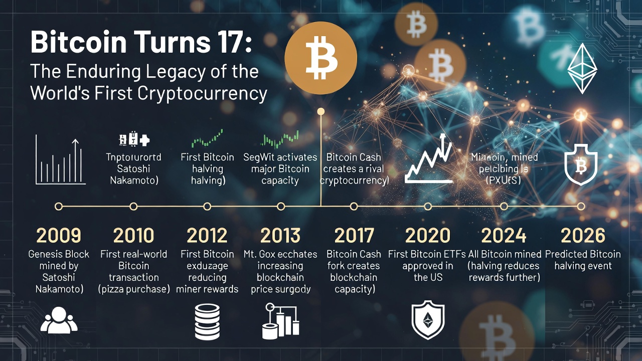 Bitcoin Turns 17: The Enduring Legacy of the World's First Cryptocurrency