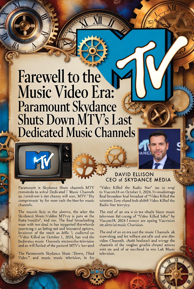 Farewell to the Music Video Era: Paramount Skydance Shuts Down MTV's Last Dedicated Music Channels
