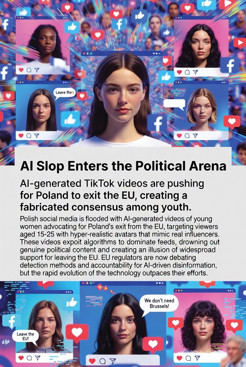 AI Slop Enters the Political Arena: Fake TikTok Videos Push for Poland's EU Exit