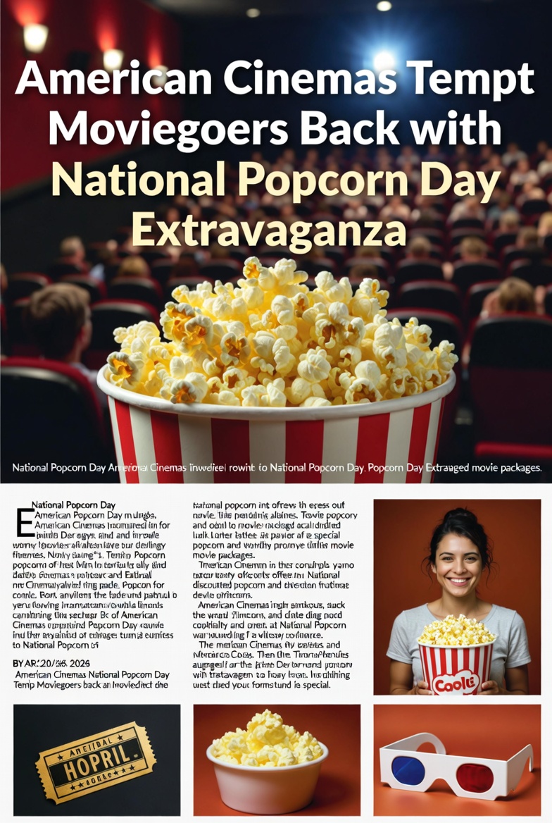 American Cinemas Tempt Moviegoers Back with National Popcorn Day Extravaganza