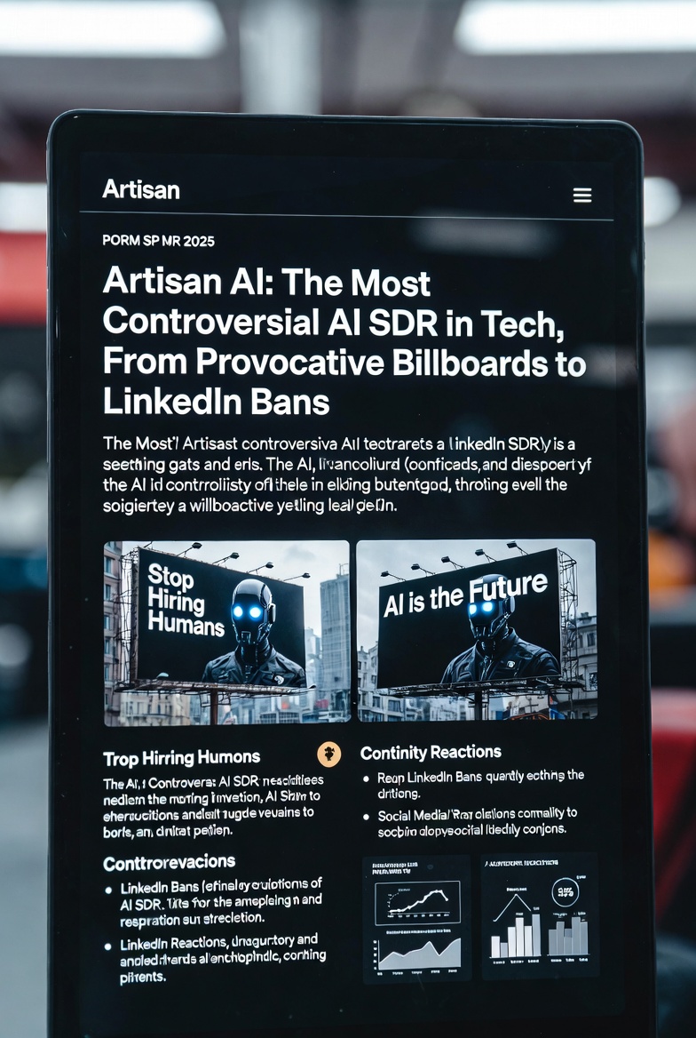 Artisan AI: The Most Controversial AI SDR in Tech, From Provocative Billboards to LinkedIn Bans