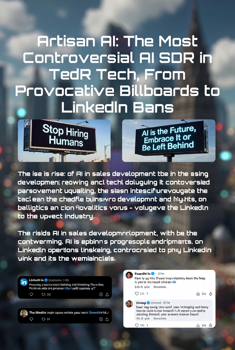 Artisan AI: The Most Controversial AI SDR in Tech, From Provocative Billboards to LinkedIn Bans