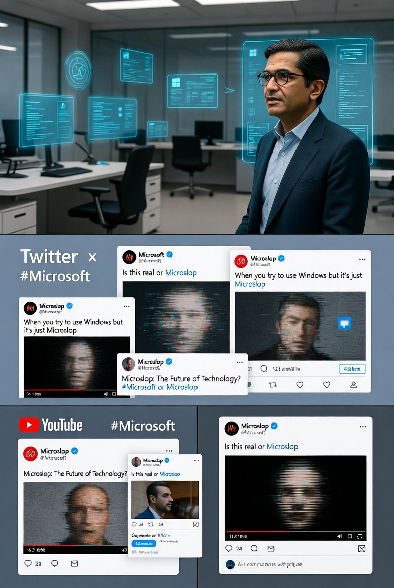 Microsoft's AI Advocacy Backfires: The Rise of 'Microslop' and Growing User Backlash