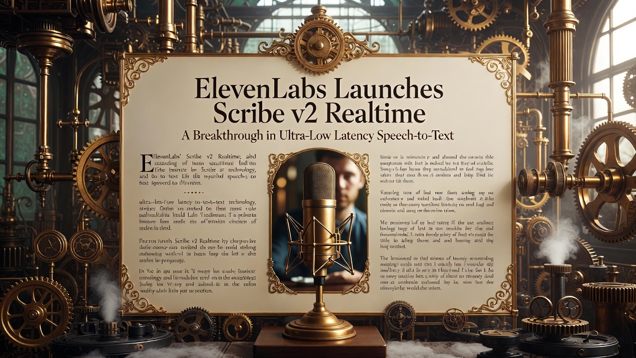 ElevenLabs Launches Scribe v2 Realtime: A Breakthrough in Ultra-Low Latency Speech-to-Text