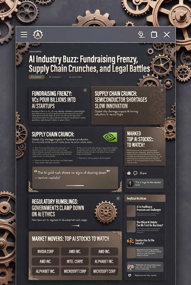 AI Industry Buzz: Fundraising Frenzy, Supply Chain Crunches, and Legal Battles