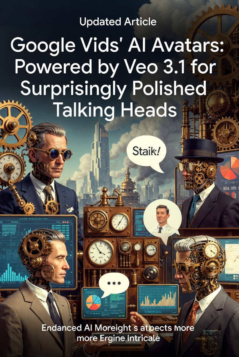 Google Vids' AI Avatars: Powered by Veo 3.1 for Surprisingly Polished Talking Heads