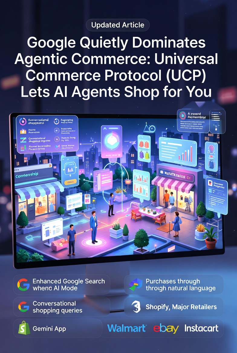 Google Quietly Dominates Agentic Commerce: Universal Commerce Protocol (UCP) Lets AI Agents Shop for You