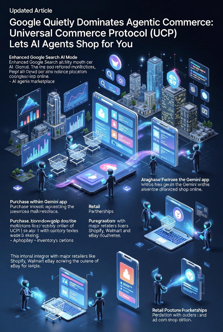 Google Quietly Dominates Agentic Commerce: Universal Commerce Protocol (UCP) Lets AI Agents Shop for You