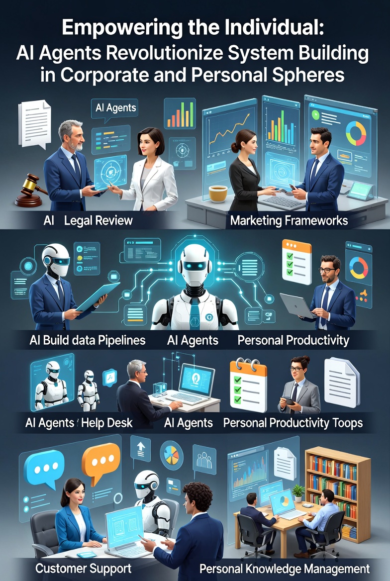 Empowering the Individual: AI Agents Revolutionize System Building in Corporate and Personal Spheres