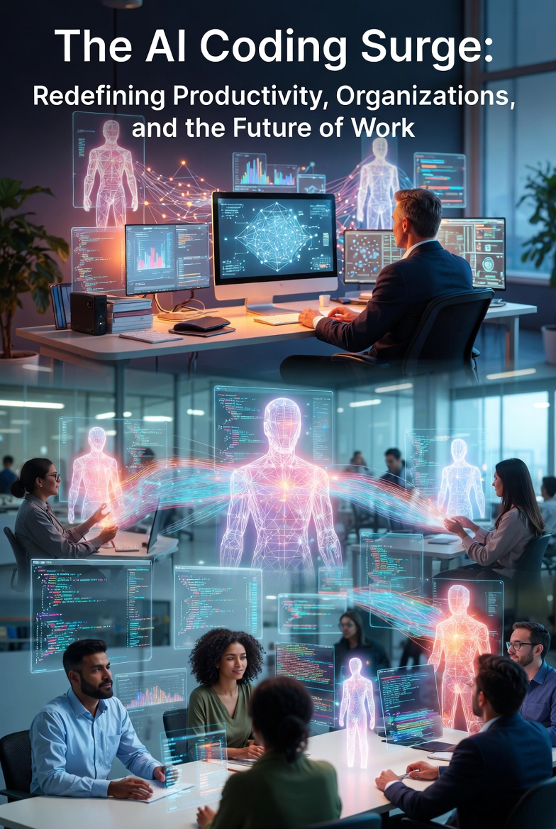 The AI Coding Surge: Redefining Productivity, Organizations, and the Future of Work