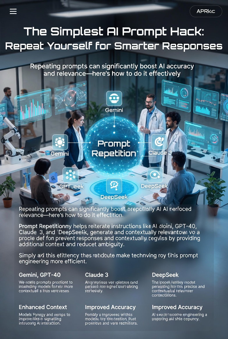 The Simplest AI Prompt Hack: Repeat Yourself for Smarter Responses