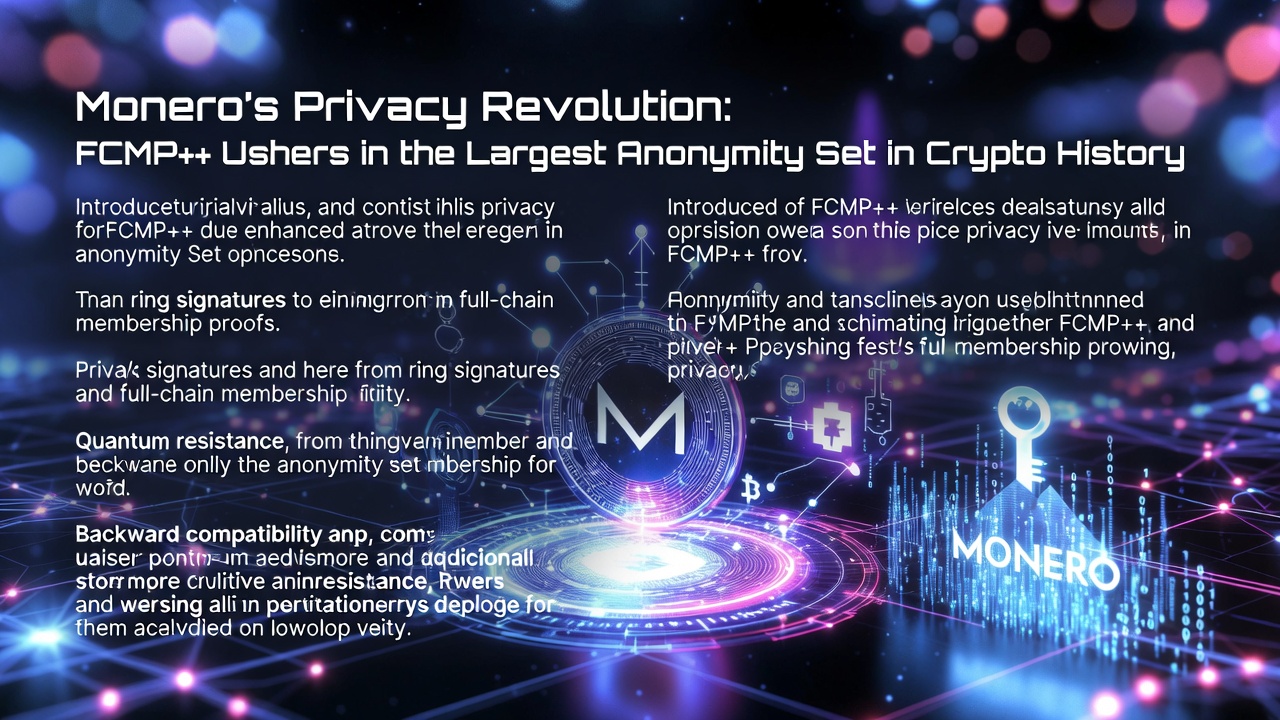 Monero's Privacy Revolution: FCMP++ Ushers in the Largest Anonymity Set in Crypto History