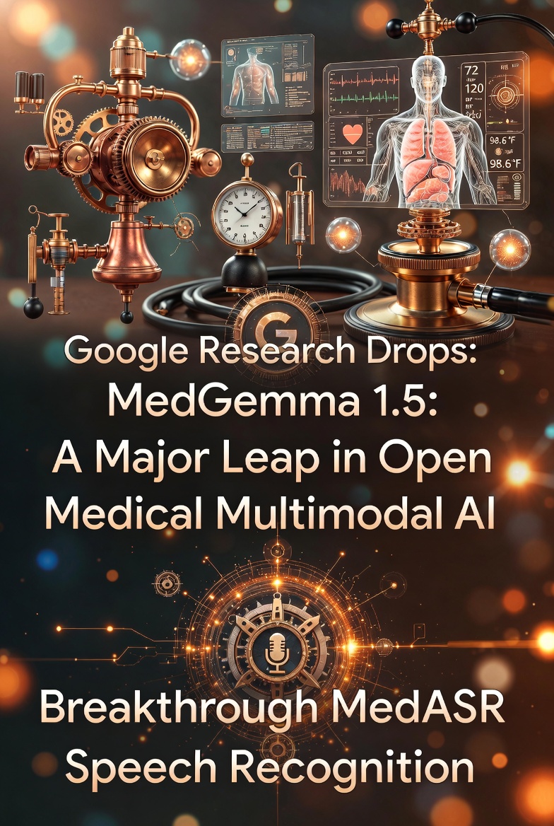 Google Research Drops MedGemma 1.5: A Major Leap in Open Medical Multimodal AI, Paired with Breakthrough MedASR Speech Recognition