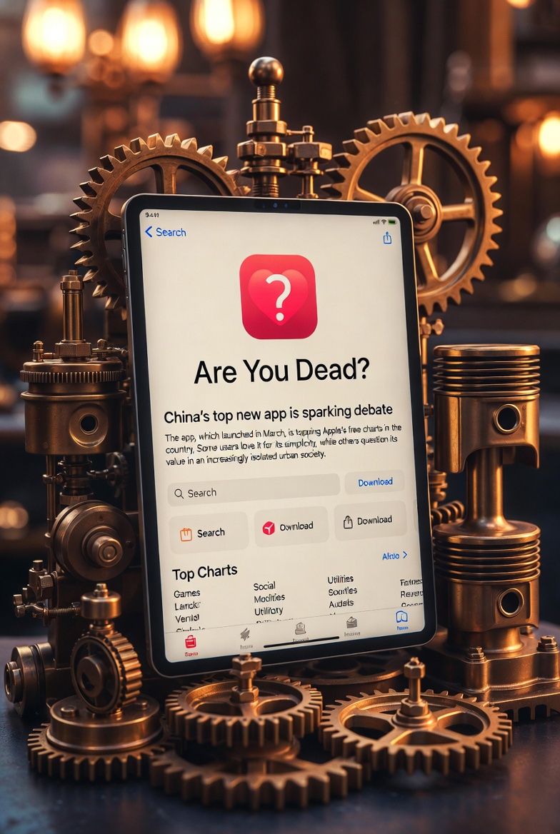 China's 'Are You Dead?' App Tops Charts, Sparking Debate on Urban Isolation