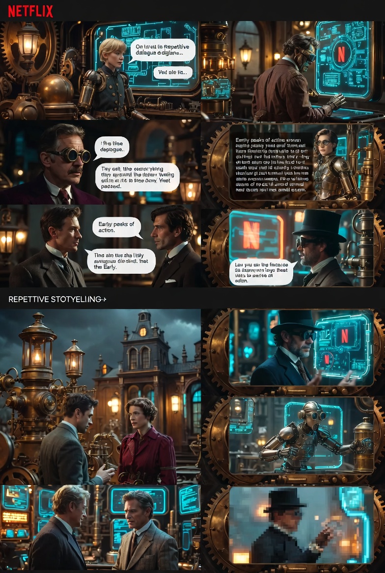 Netflix's Approach to Storytelling: Deliberately Simplifying Dialogues and Breaking Traditional Film Structures?