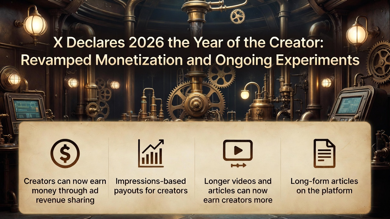 X Declares 2026 the Year of the Creator: Revamped Monetization and Ongoing Experiments