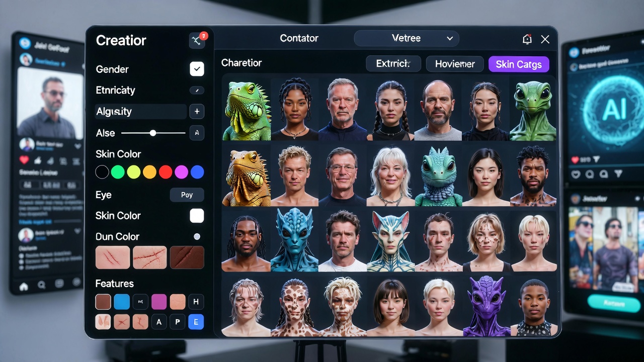 Higgsfield's AI Influencer Studio: Crafting Digital Personas from Humans to Anthropomorphic Iguanas in Seconds