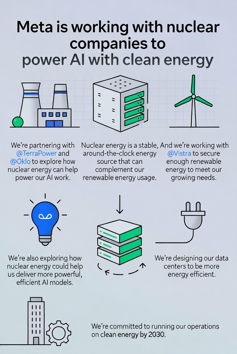 Meta's Nuclear Power Pivot: Fueling the AI Boom with Gigawatts of Clean Energy