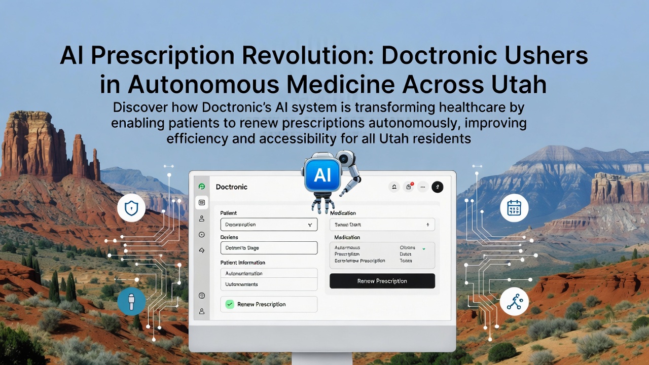 Utah's AI Prescription Revolution: Doctronic Ushers in Autonomous Medicine